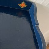 Vintage midnight blue bookcase shelf