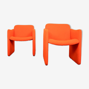 Ensemble de 2 fauteuils Emmegi Lanetta orange