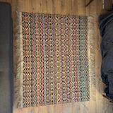 Tapis vintage en laine multicolore 150x187 cm, années 1970