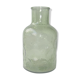 Bouteille vintage en verre bullé vert