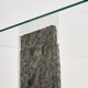 Glass and slate stone console