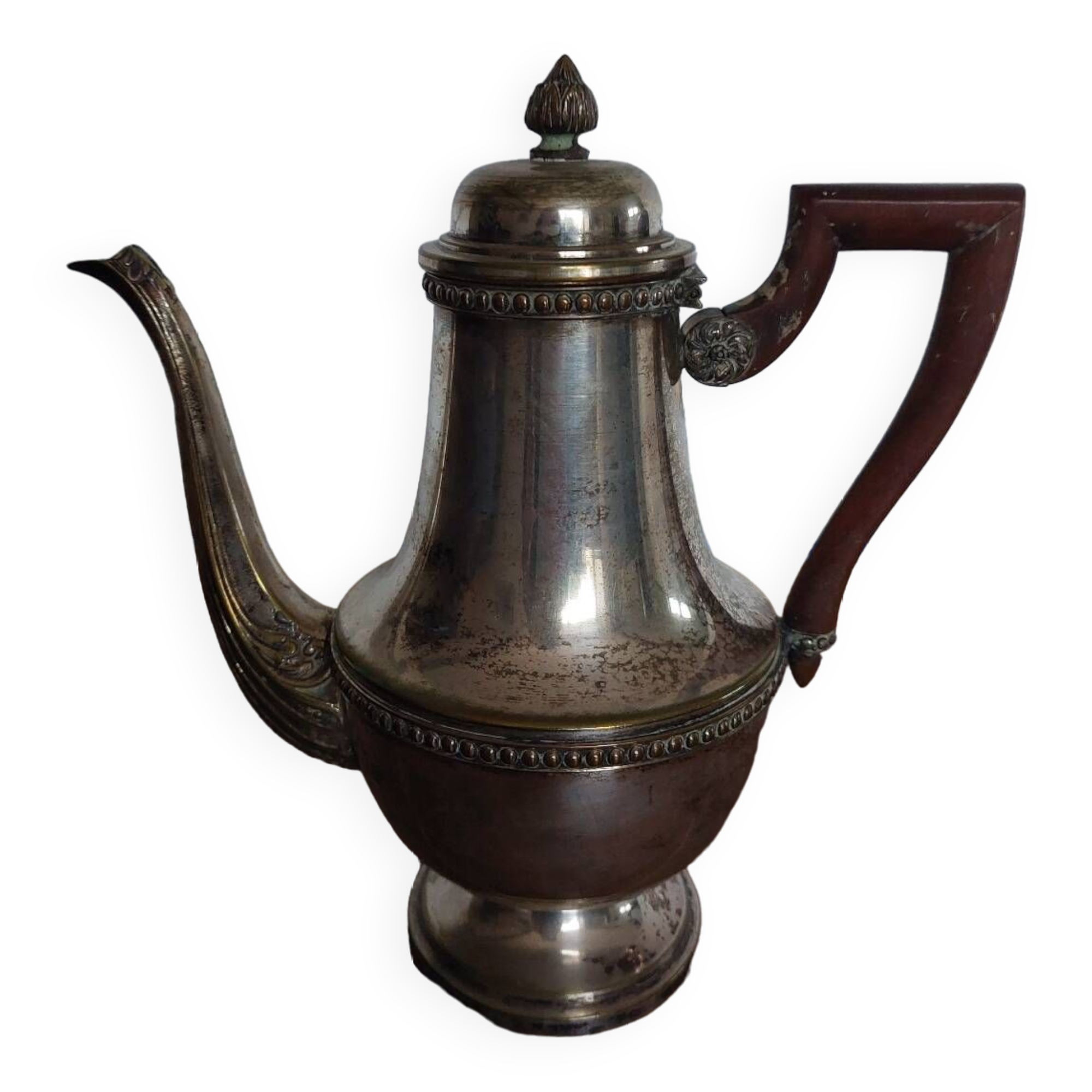 Vintage silver metal teapot