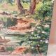 Old painting on canvas signed Bourbon.