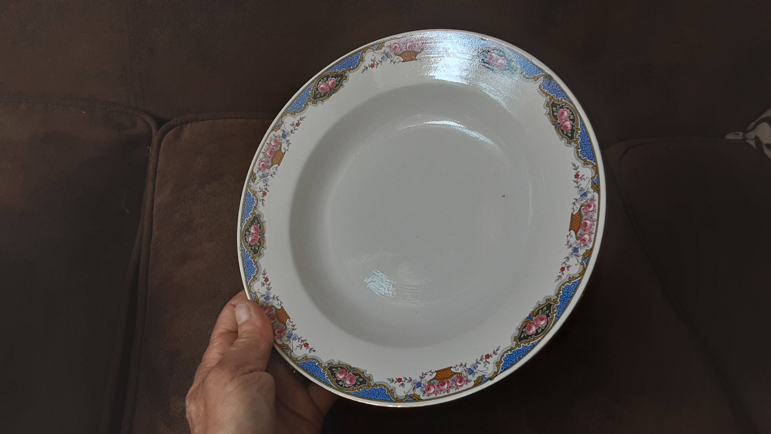 Lot  de 6 assiettes  creuses  Digoin sarreguemines