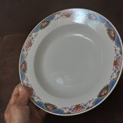 Set of 6 deep plates Digoin Sarreguemines