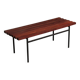 Mid-Century Meranti Wood Bench 1960 Italy