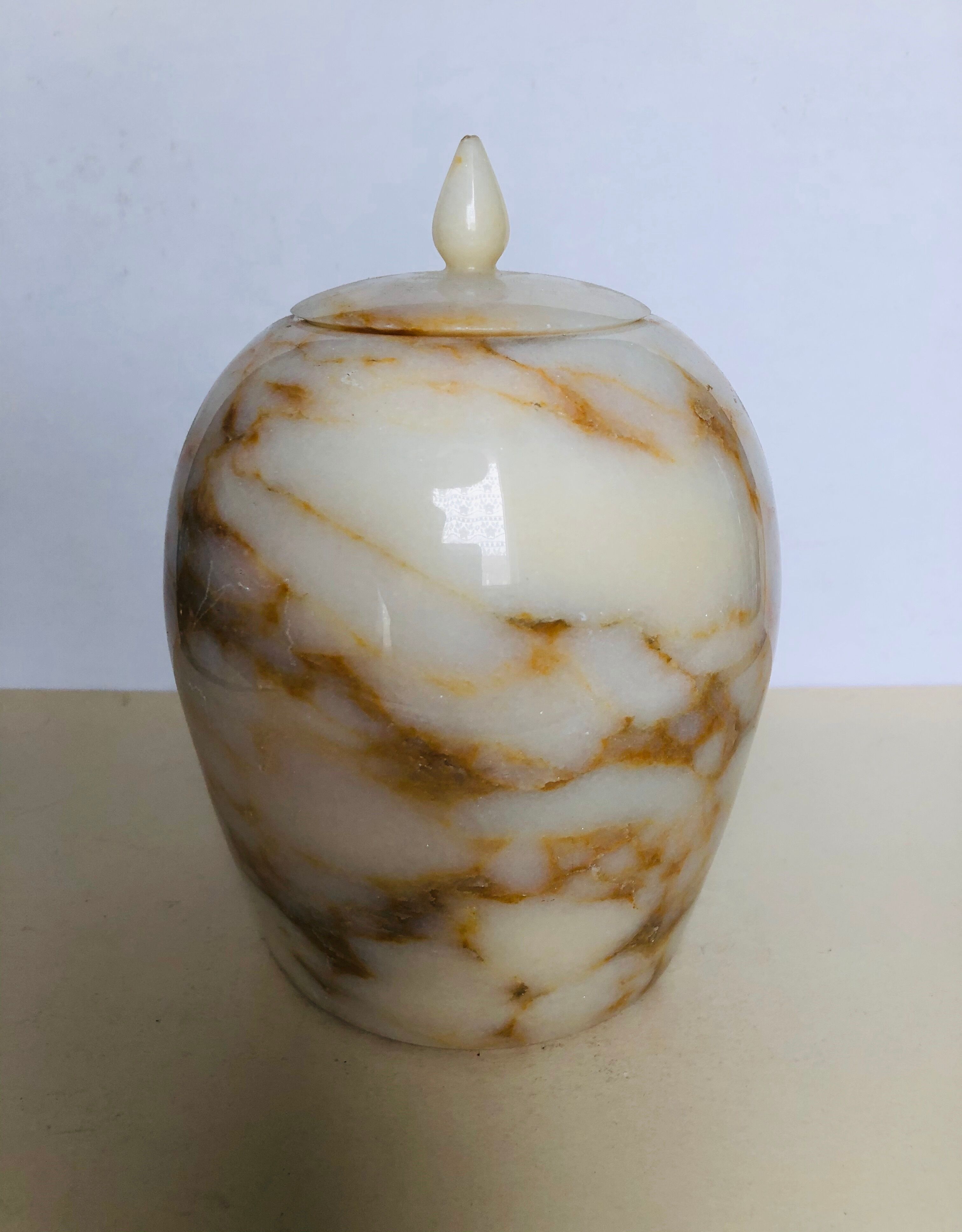 Large pot covered in onyx