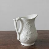 Digoin Sarreguemines 19th century earthenware pitcher in slip