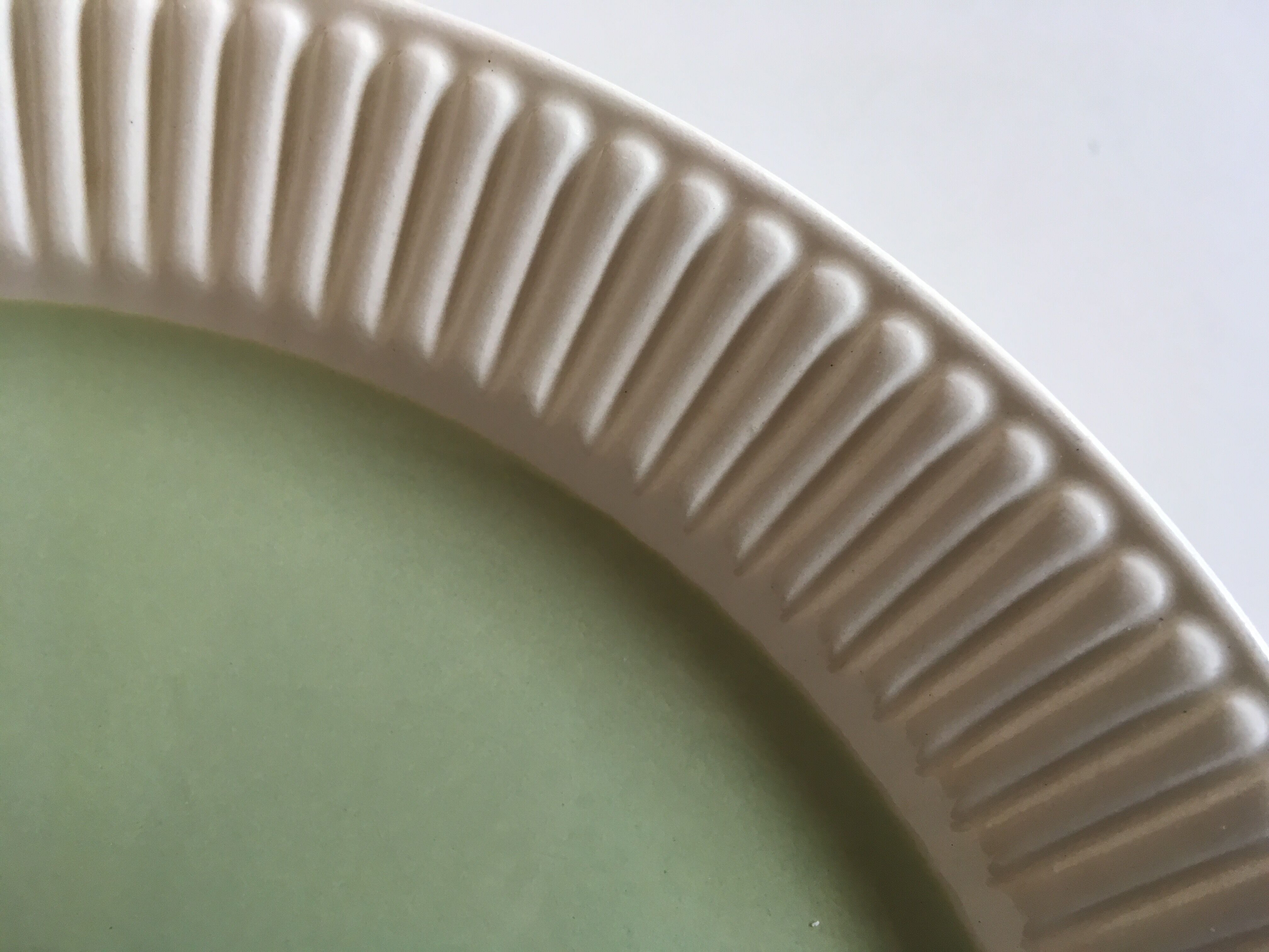 set of 8 plates in faience Capri de Villeroy and Boch 1950