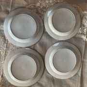 Set of 4 English flat plates from the mid-19th century.