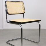 Vintage black B32 Cesca chair by Marcel Breuer, 80s