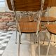 Set of 4 chairs formica imitation wood
