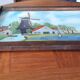 1930s tray, glass, painted wood