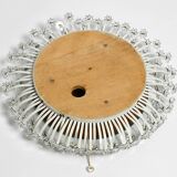 Mid Century Münchner Zier-Form flower mirror illuminated by Schöninger