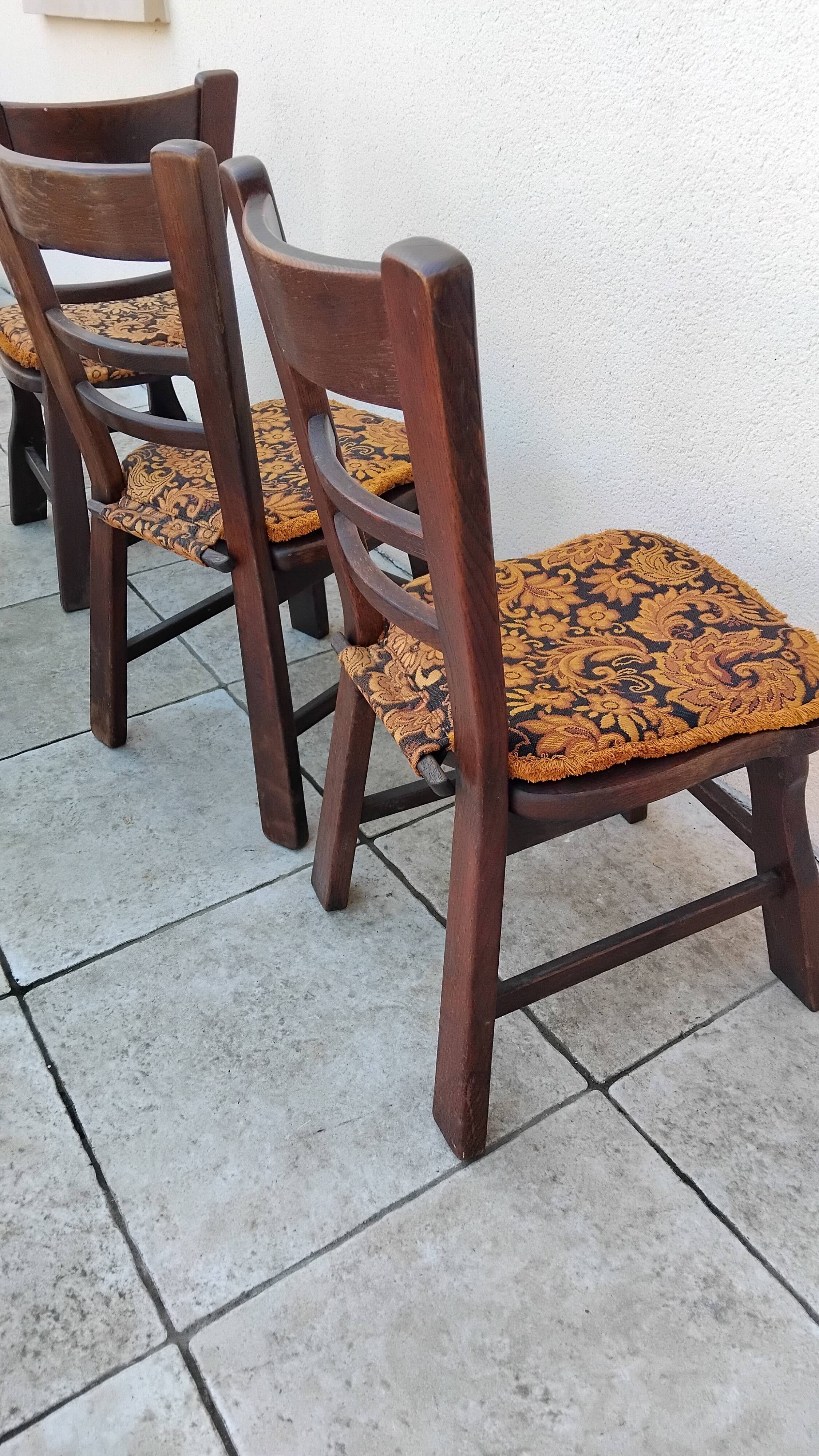 6 vintage brutalist chairs from the 1950s.