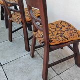 6 vintage brutalist chairs from the 1950s.