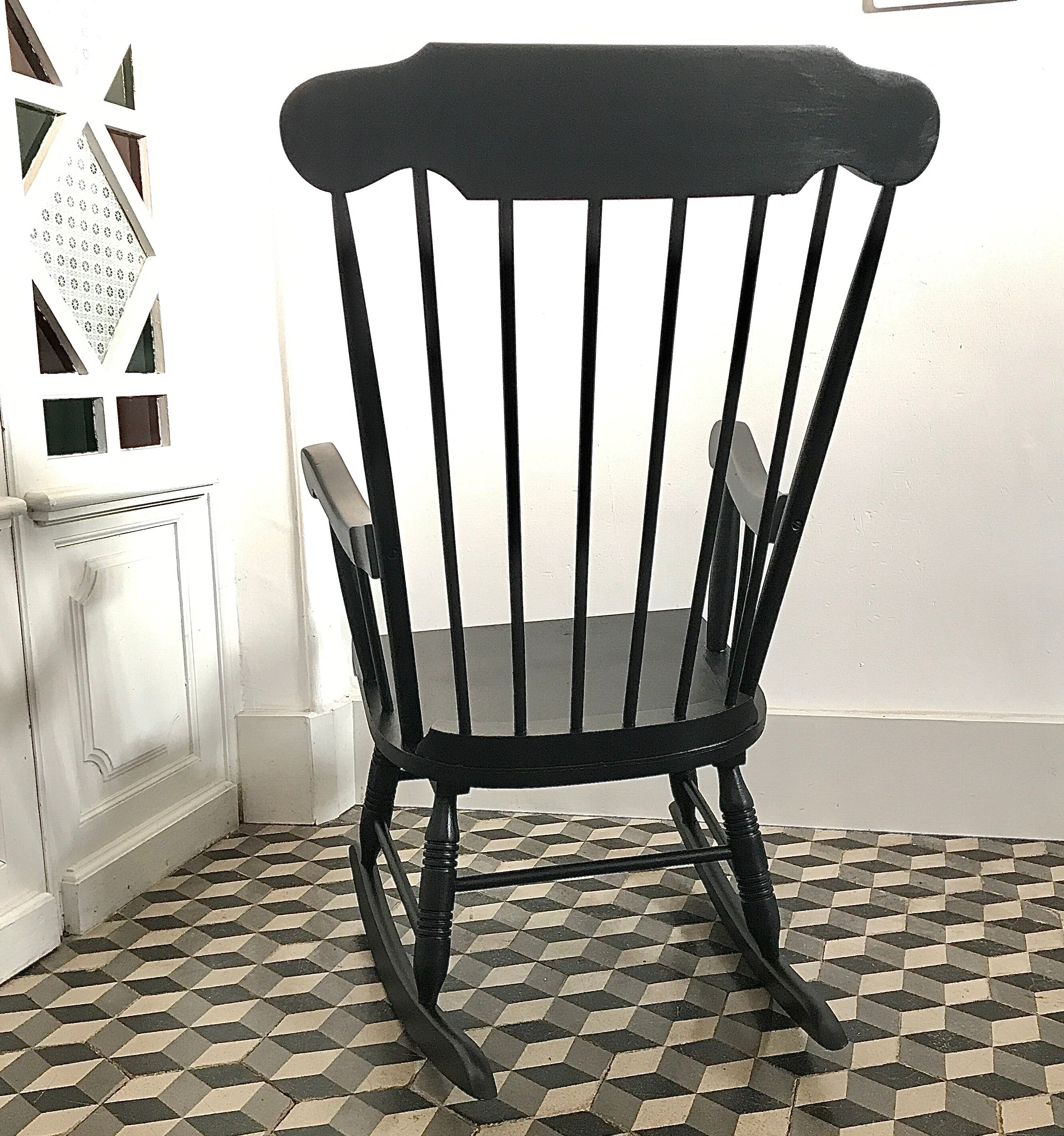 Rocking-chair in wood