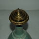 Art-new lamp foot in enamelled earthenware and bronze