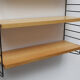 1960s wall unit in ash 7 shelves, Nisse Strinning