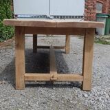 Farm table solid oak raw wood