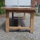 Farm table solid oak raw wood