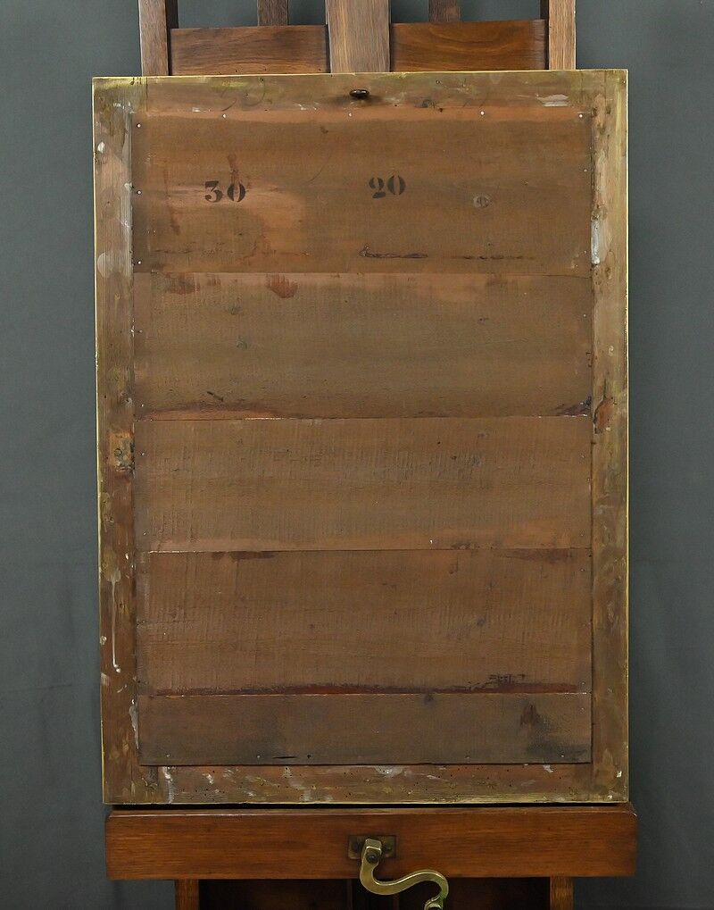 Important miroir en bois doré, style Restauration – Milieu XIXe