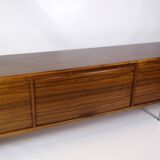 Sideboard Made In Rosewood With Shelves & Drawers From 1960s