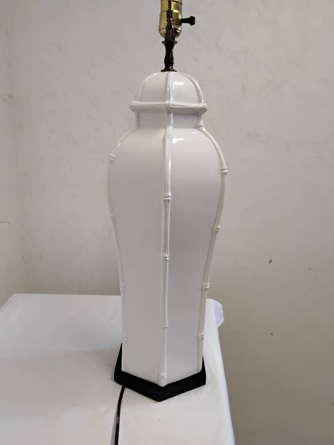 Large Hollywood Regency Style Ceramic Lamp Base