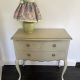 Commode-sauteuse vert eau
