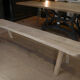 Banc en orme massif