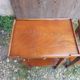 Pair of bedside nightstands with vintage wooden drawer