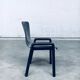 Postmodern Leather Dining Chairs, Italy, 1980s, Set of 4