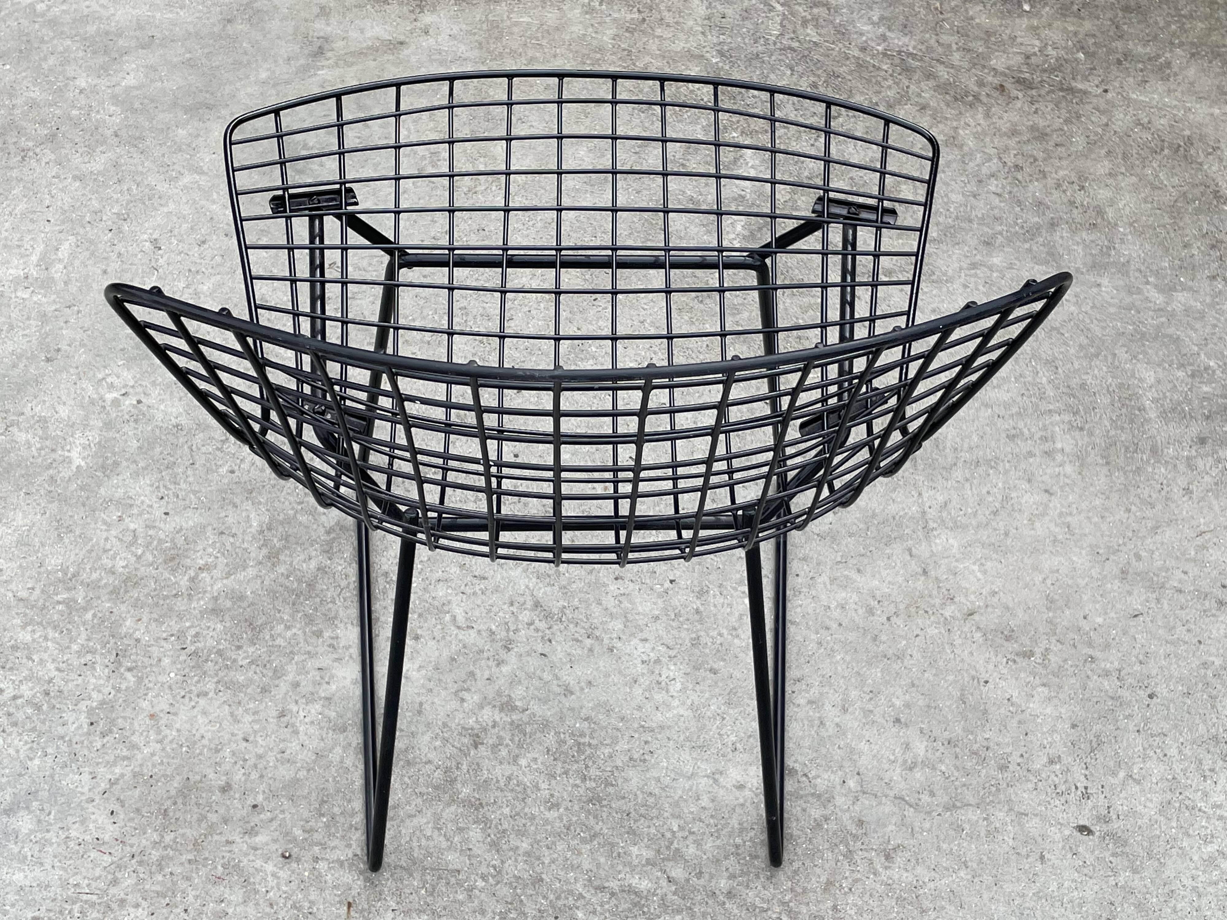 Harry Bertoia Chair 420 "wire" Knoll International in black