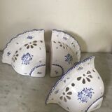 Moustiers ceramic angle sconce