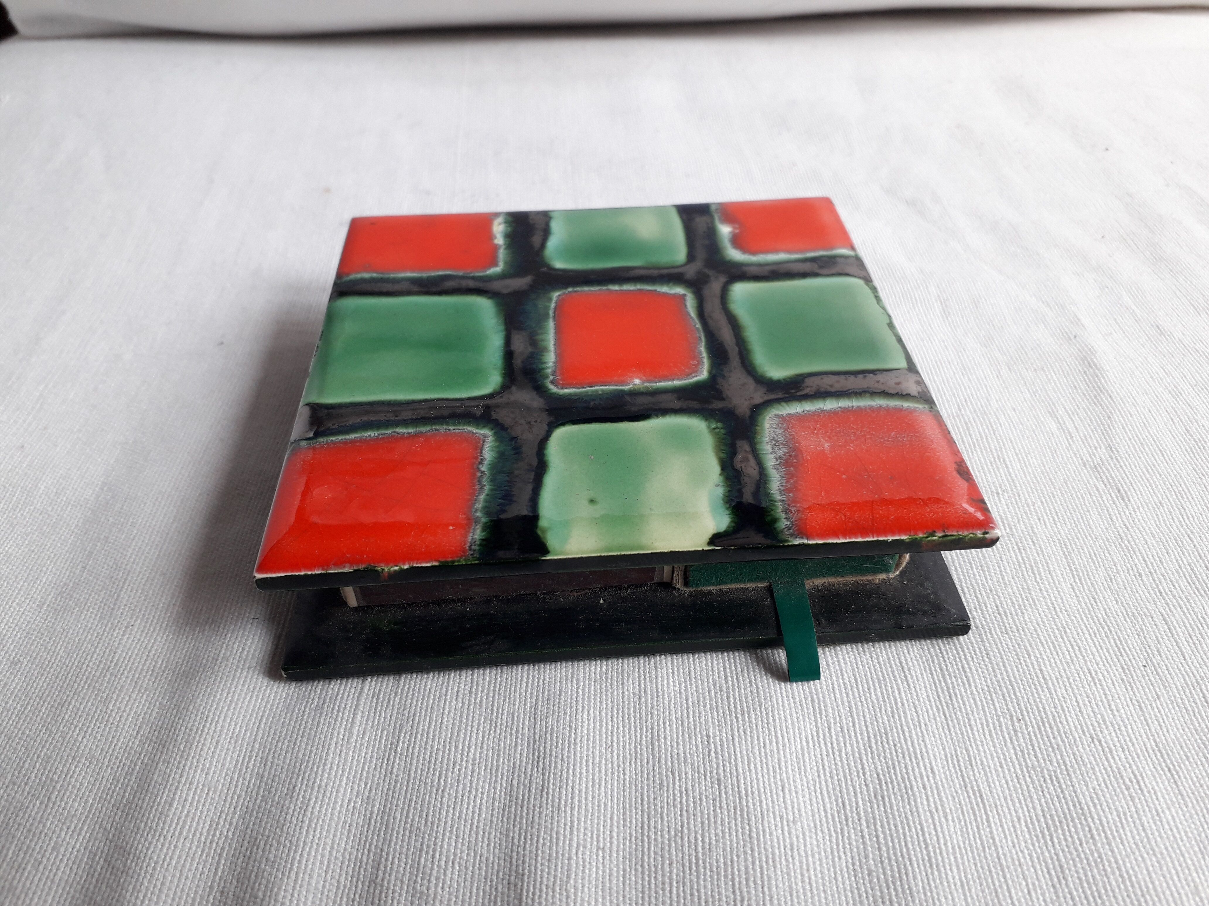 Vallauris ceramic matchbox holder