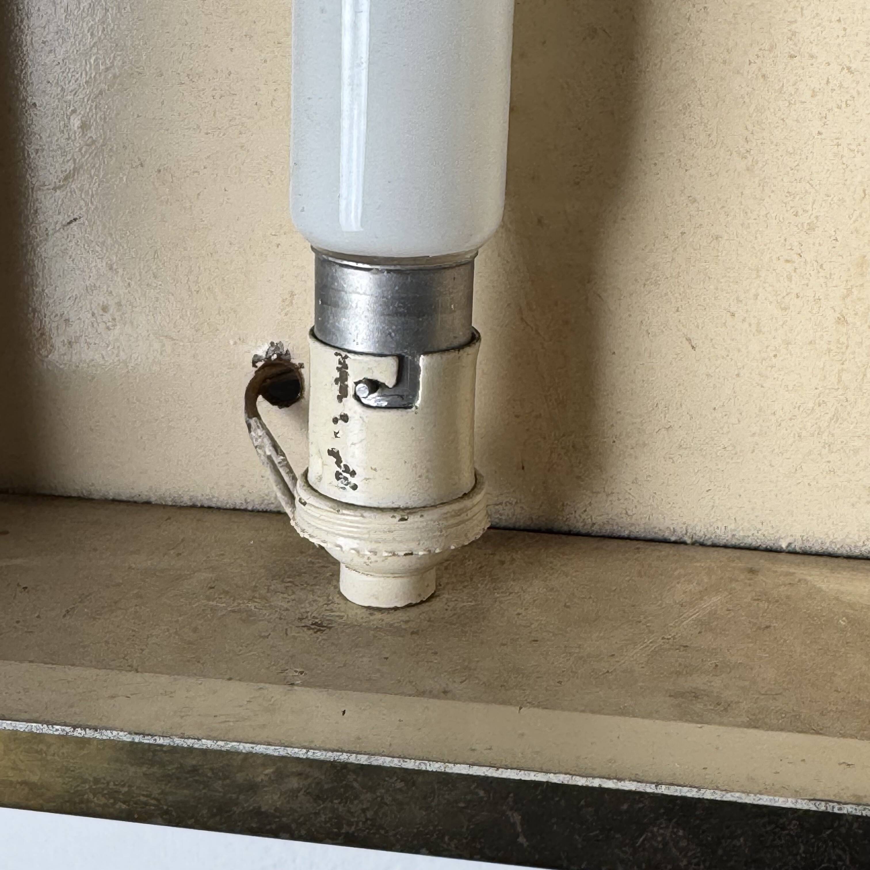 Pair of Wall Lights by Jacques Adnet, From the Nevada line, France 50s