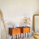 Pair of vintage bedside tables