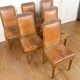 Set of 6 Art Deco carved walnut chairs, Circa 1920