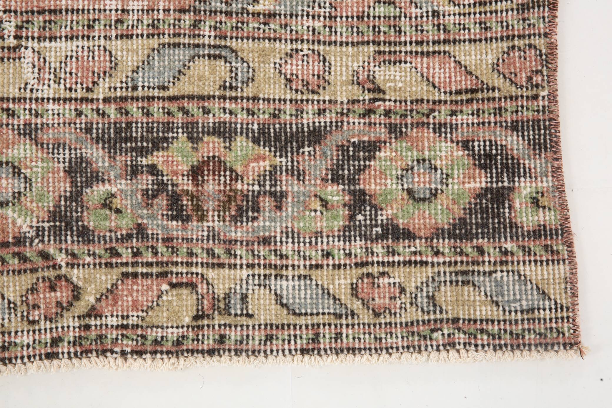 3x12 Rug For Hallway Dark Salmon  Persian Turkish Runner Rug, 82x364Cm SK 5242