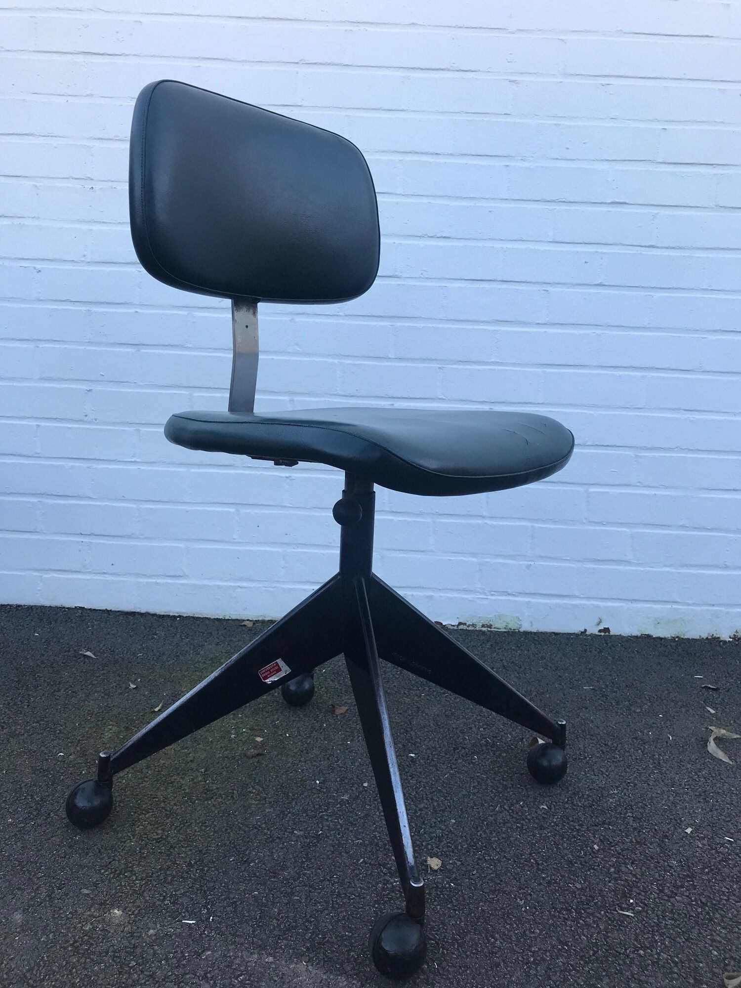 Pair of high-rise adjustable chairs from Velca Legnano (Italy) for Jules Wabbes 1960
