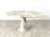 Vintage round marble dining table, 1970s