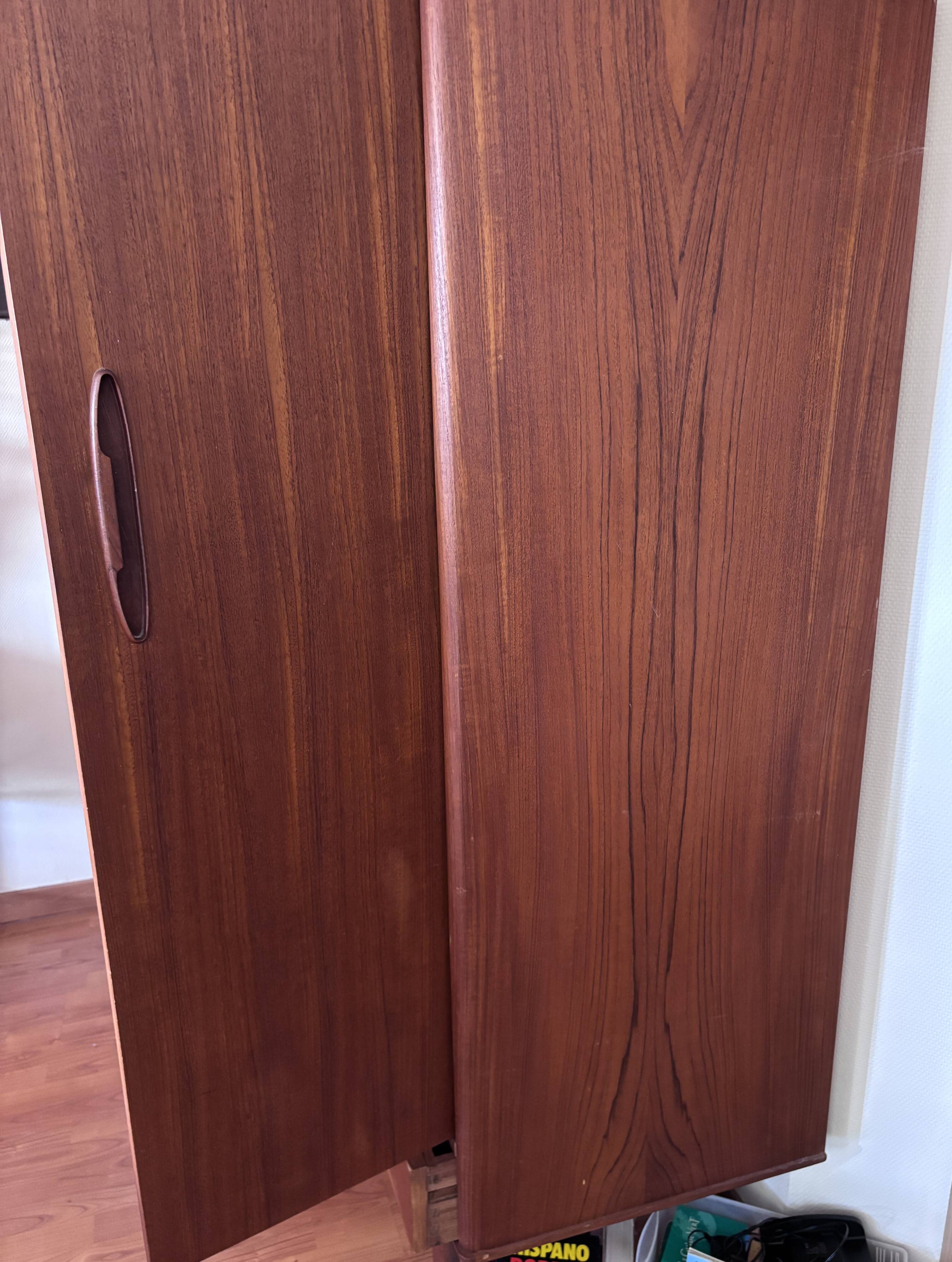Armoire scandinave vintage teck - Années 1970