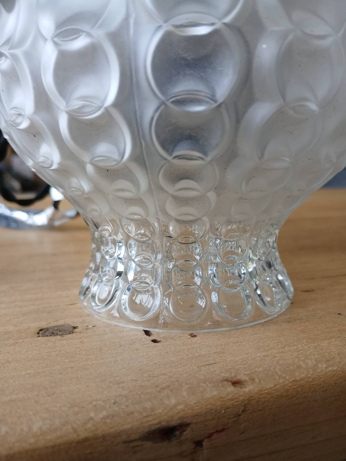 1 vintage glass pendant/lamp