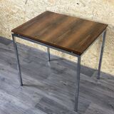 60s 70s teak office table desk chrome frame Danish design