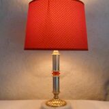 Marble and metal lamp