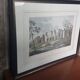 Old Color Lithograph “Roman Aqueduct Fréjus” + Black Wood Frame #A686