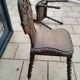 Pair of old Alsatian brutalist chairs