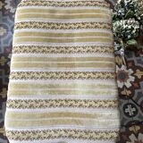 Stool wood and velvet