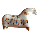 Ken edwards pottery - stylized horse decorated with butterfly flowers bird