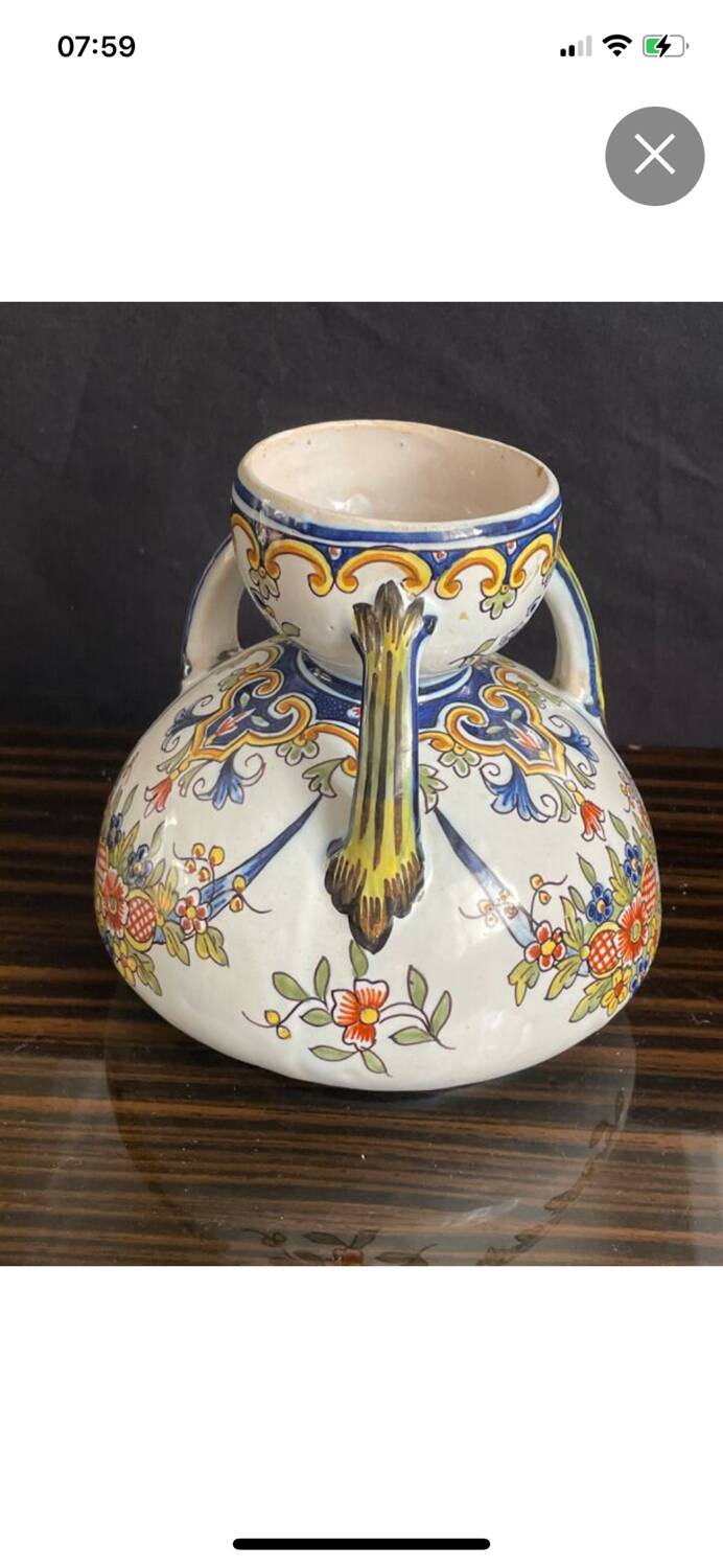 Fourmaintraux earthenware vase